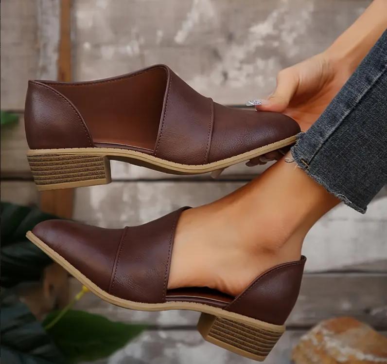 Zapatos Chelsea de tacón grueso