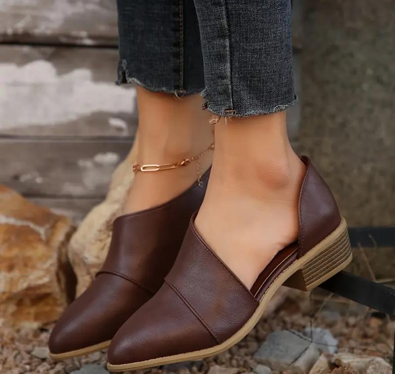 Zapatos Chelsea de tacón grueso