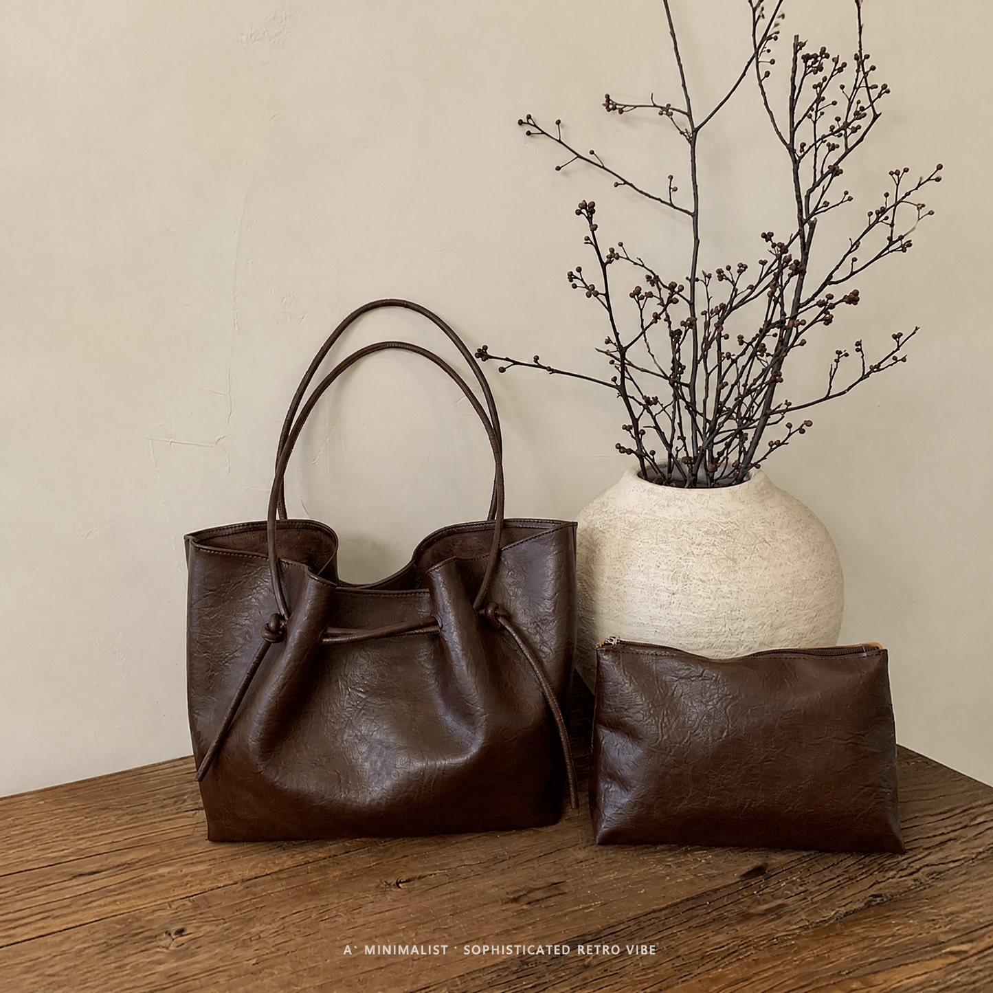 【Compra 1 y lleva 2】Bolso de hombro de gran capacidad, cuero de primera calidad