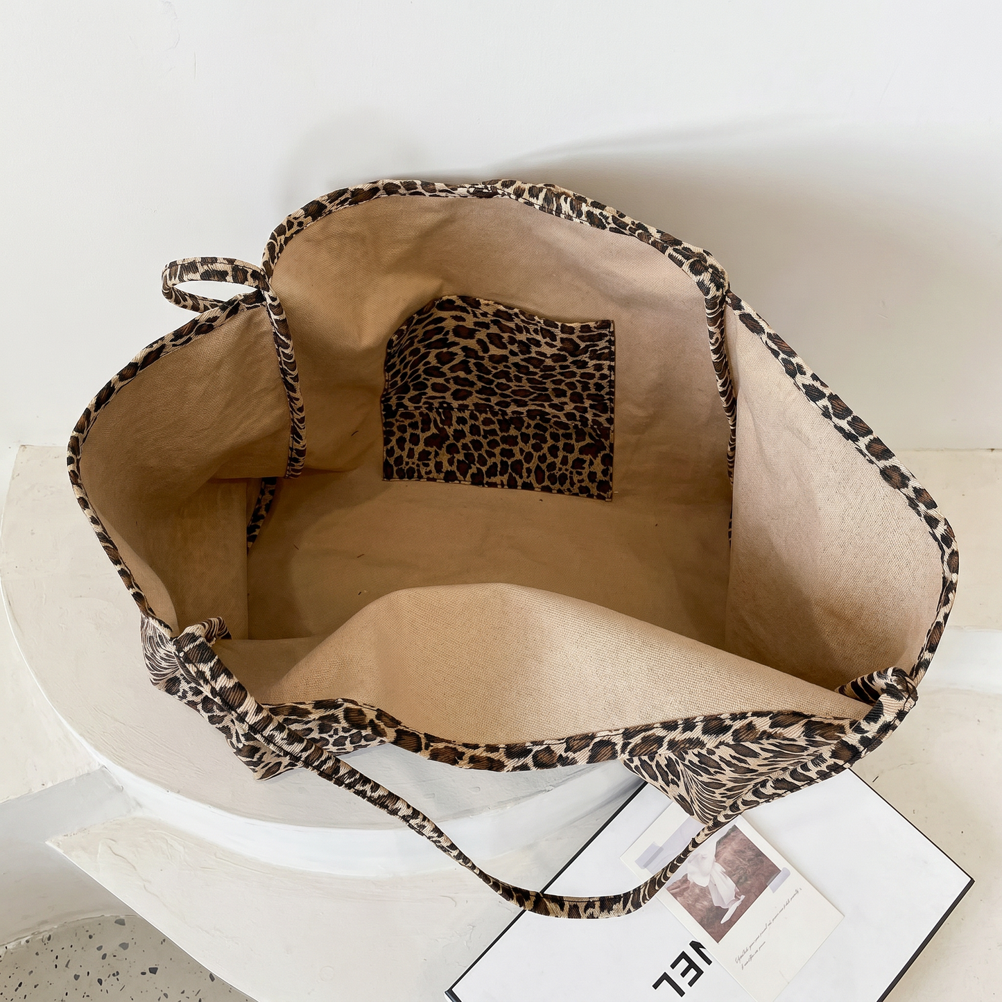 Bolso Shopper de Leopardo para Mujer: Gran Capacidad, Bolso de Hombro Elegante y Moderno