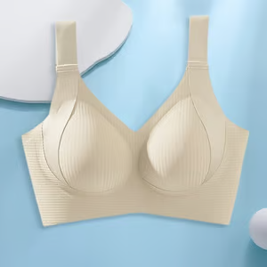 🔥Compre 1 y llévese 3 paquetes: sujetador push up ajustable sin aros y acanalado para mujer