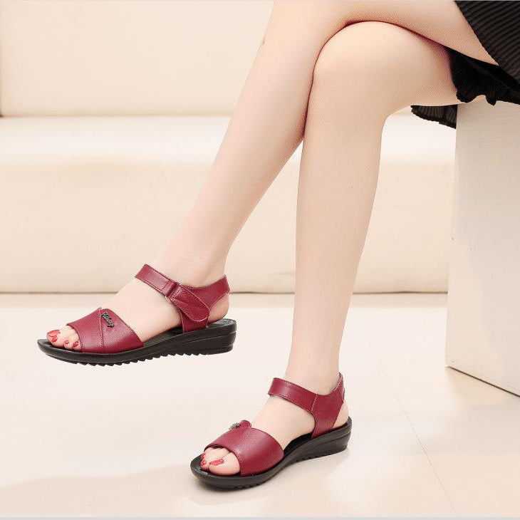 Sandalias planas anchas 2025 para mujer