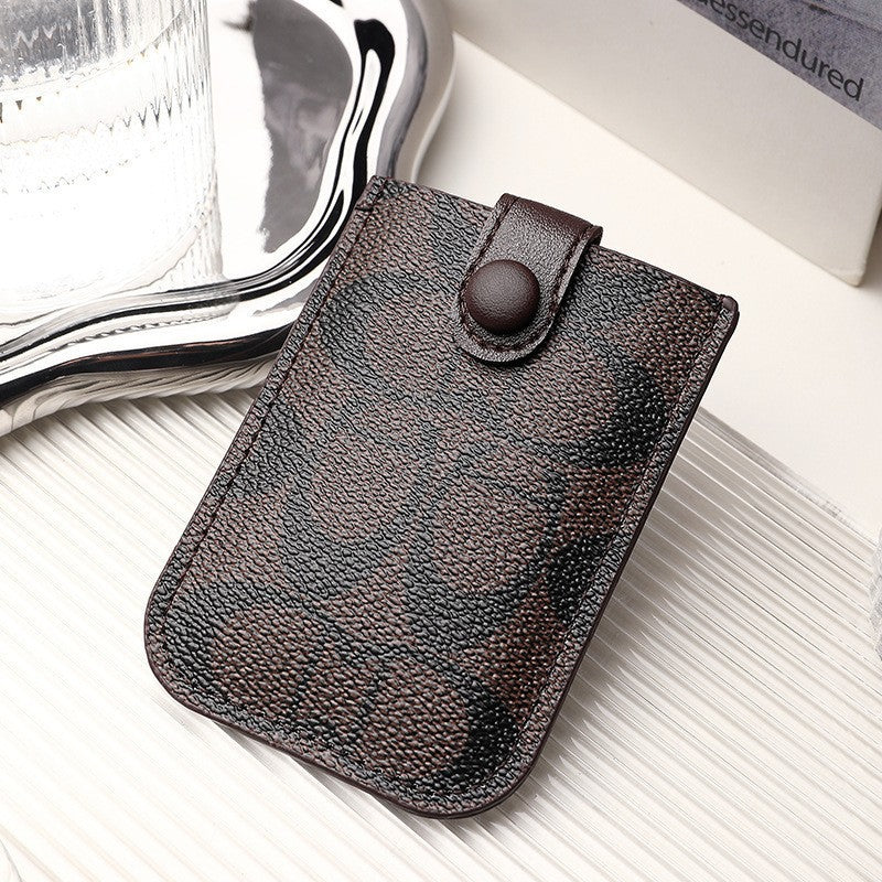 Cartera porta-documentos elegante y lujosa para mujer, billetera con funda para tarjetas de crédito con protección antimagnética