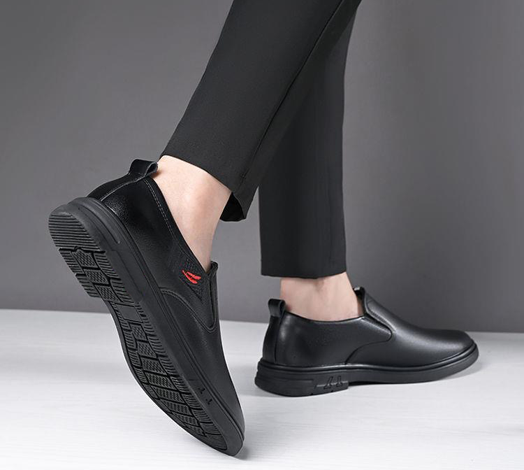 Zapatos de cuero portátiles para hombre