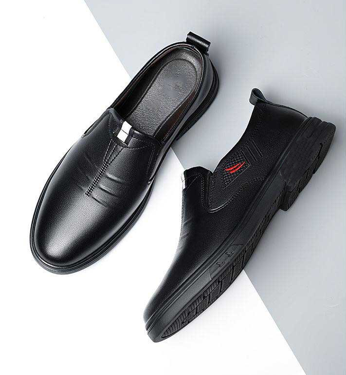 Zapatos de cuero portátiles para hombre