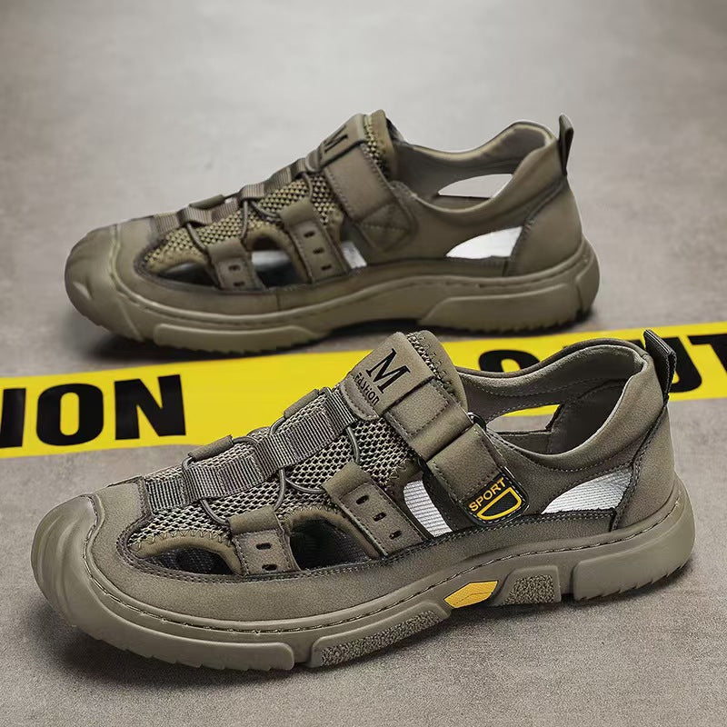 masculinas zapatillas de montañismo Baotou resistentes al desgaste al aire libre en verano