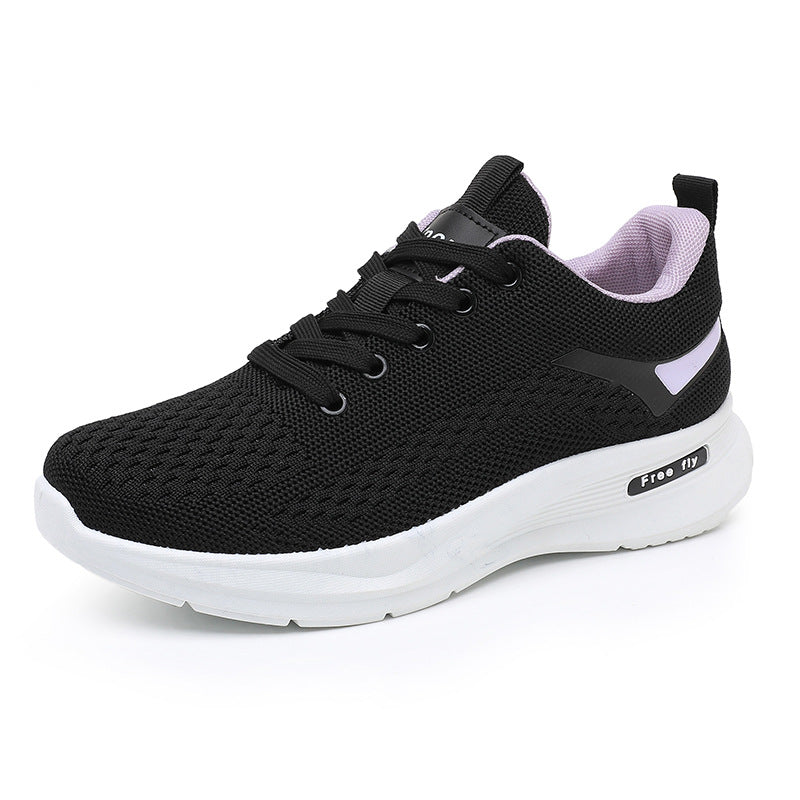 Zapatillas deportivas básicas de suela blanda para mujer