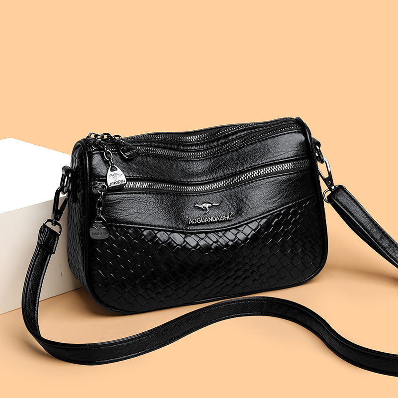 Nuevo bolso bandolera multicapa de diseño elegante