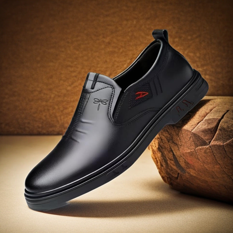 Zapatos de cuero portátiles para hombre