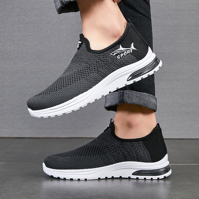 Zapatos casuales transpirables de tiburón para hombre