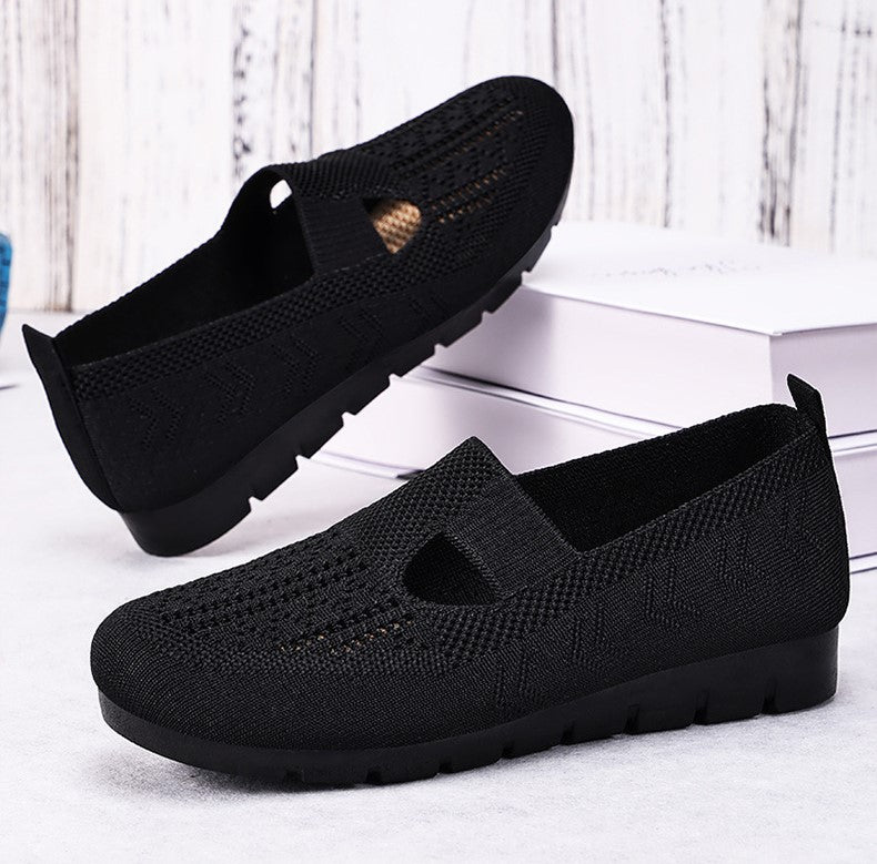 Zapatos de malla para mujer frescos y huecos