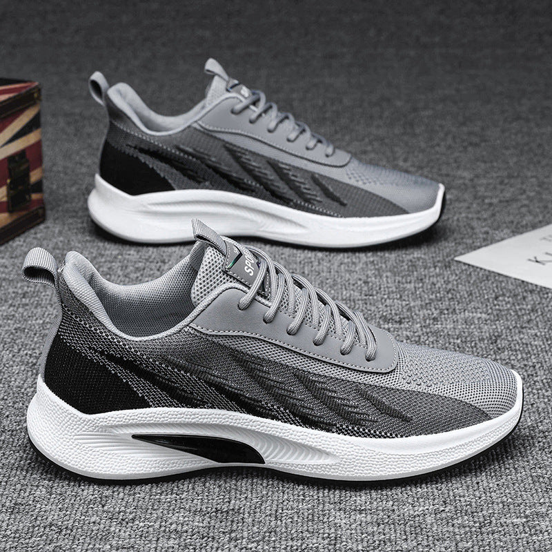 Zapatillas deportivas transpirables para hombre de tres colores.