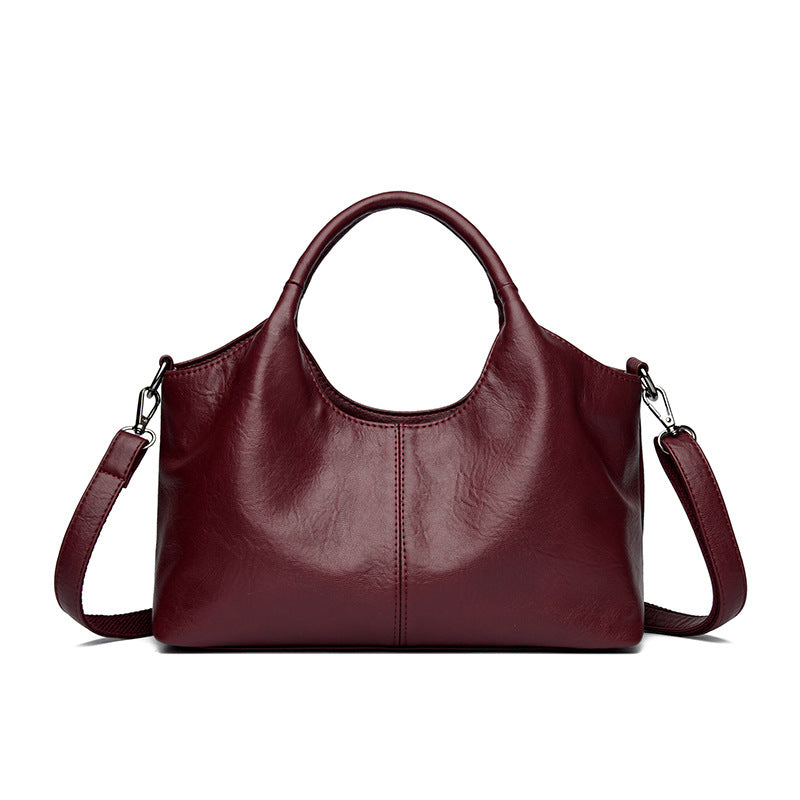 Bolso tote de gran capacidad en cuero suave texturizado