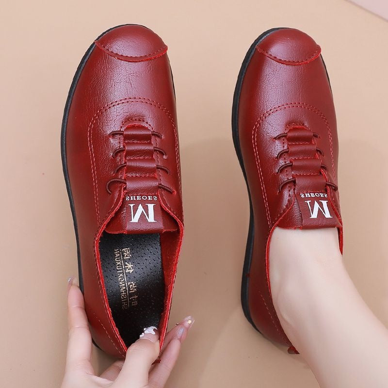 Zapatos cuero suela suave antideslizante