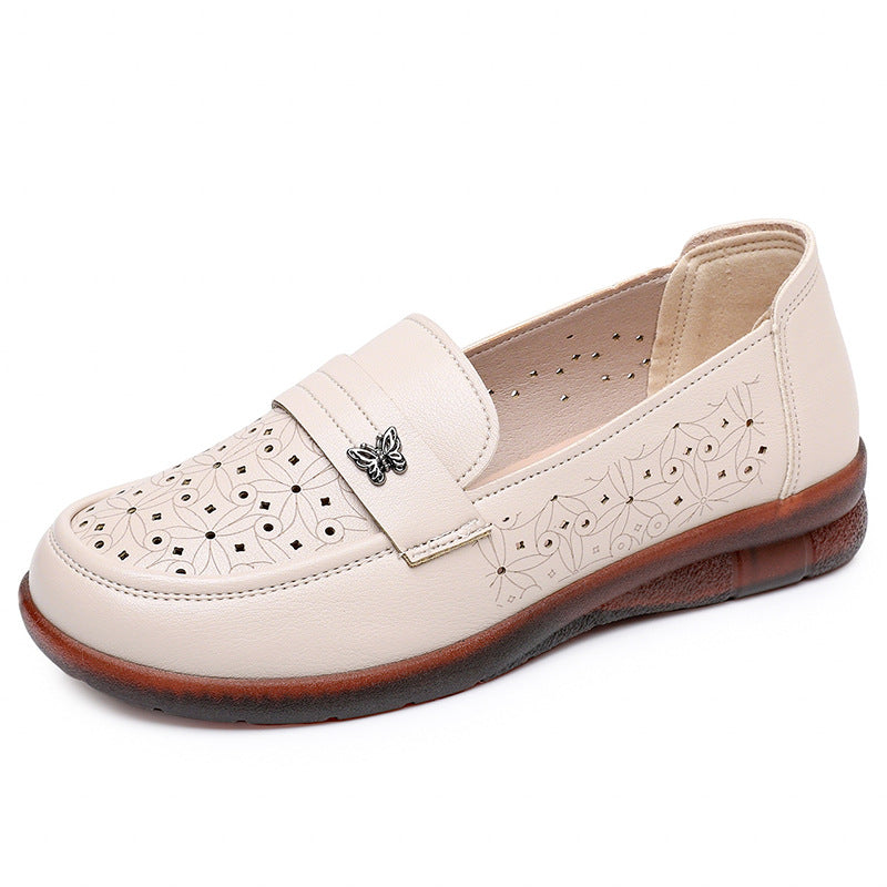 Zapatos de cuero cómodos con suela blanda