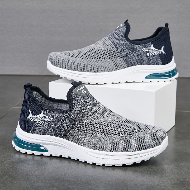 Zapatos casuales transpirables de tiburón para hombre