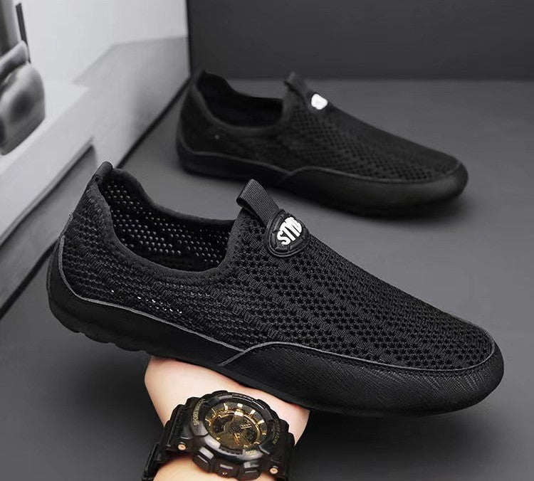 Zapatos finos de verano de malla para hombre