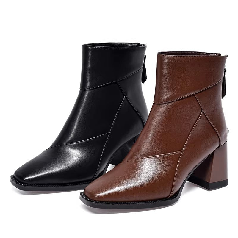 Botines de estilo vintage con forro polar