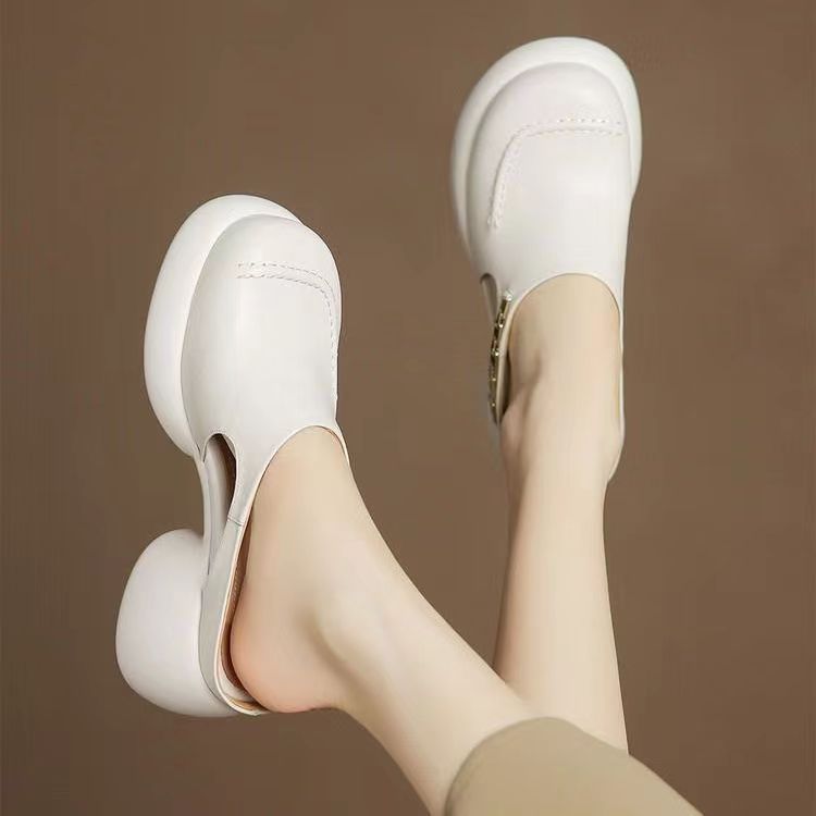 Nuevas mules de suela blanda y tacón grueso