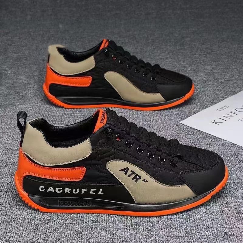 Zapatillas de piel con bloques de color