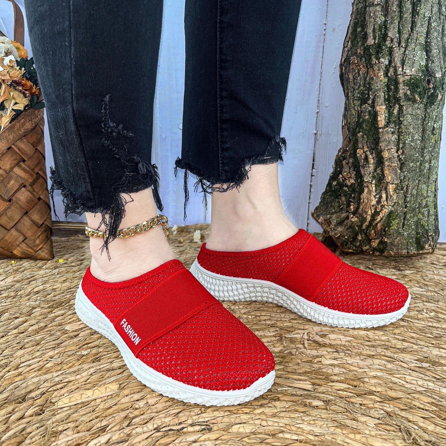 Zapatos de media suela gruesa