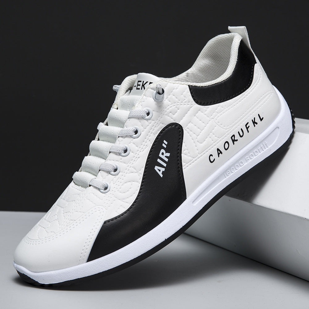 Zapatillas de piel con bloques de color