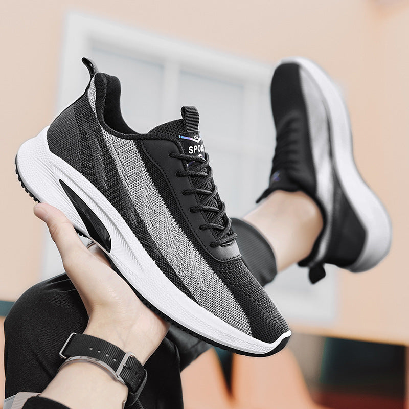 Zapatillas deportivas transpirables para hombre de tres colores.