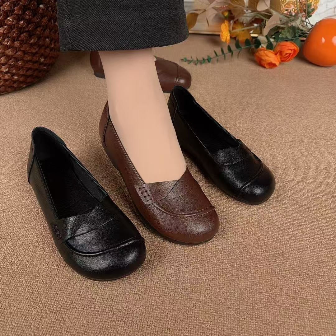 Zapatos ortopédicos de piel cruzada