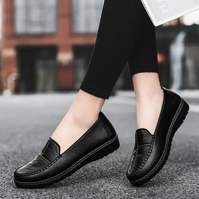 mocasines de punto de cruz