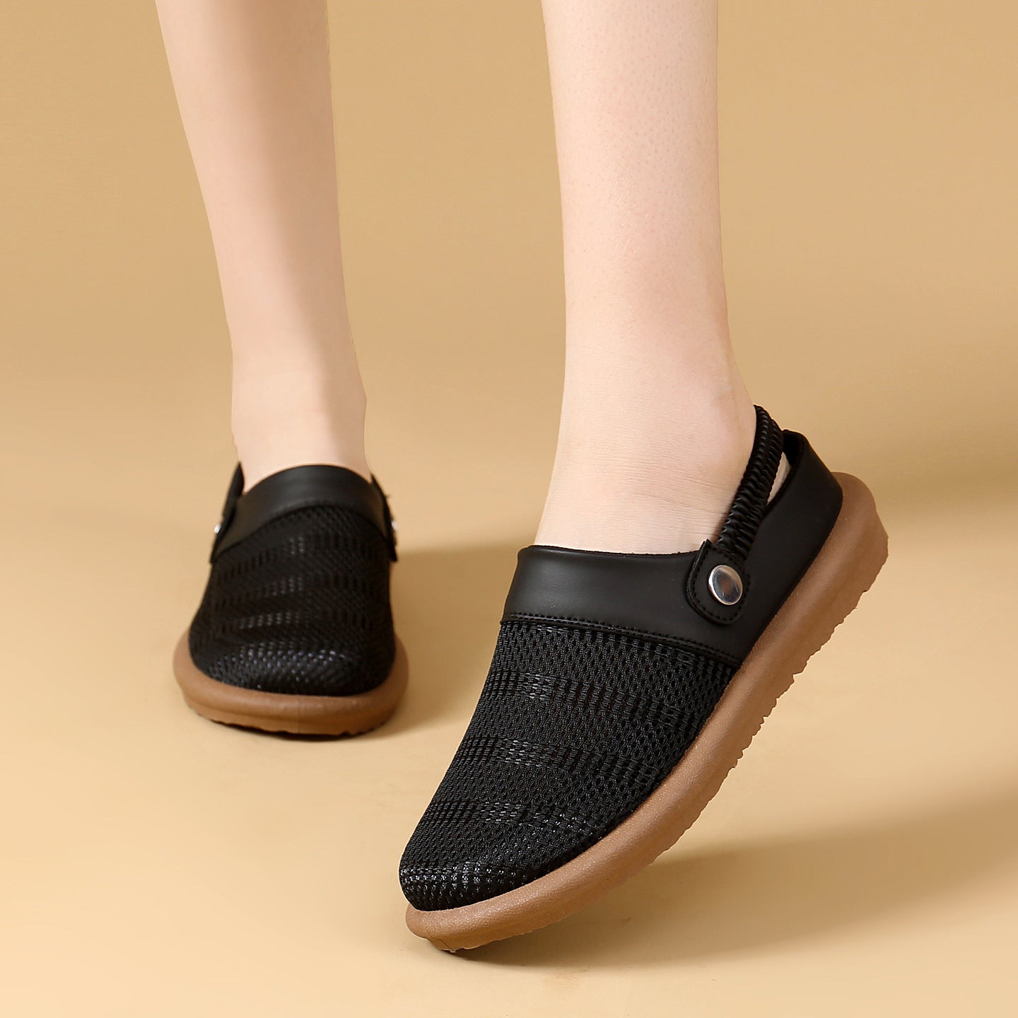 Zapatos de malla transpirable de suela blanda, suaves y cómodos