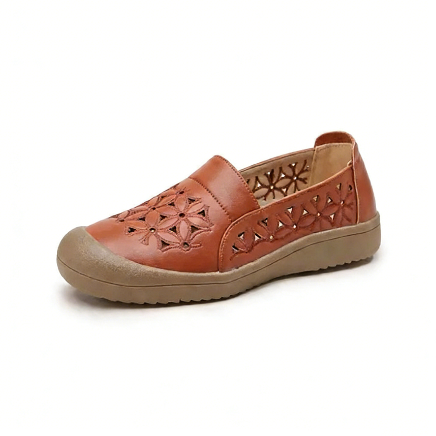 Zapatos planos calados y cómodos