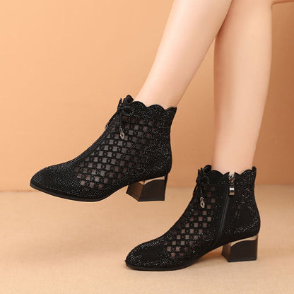 Botas de verano de malla calada