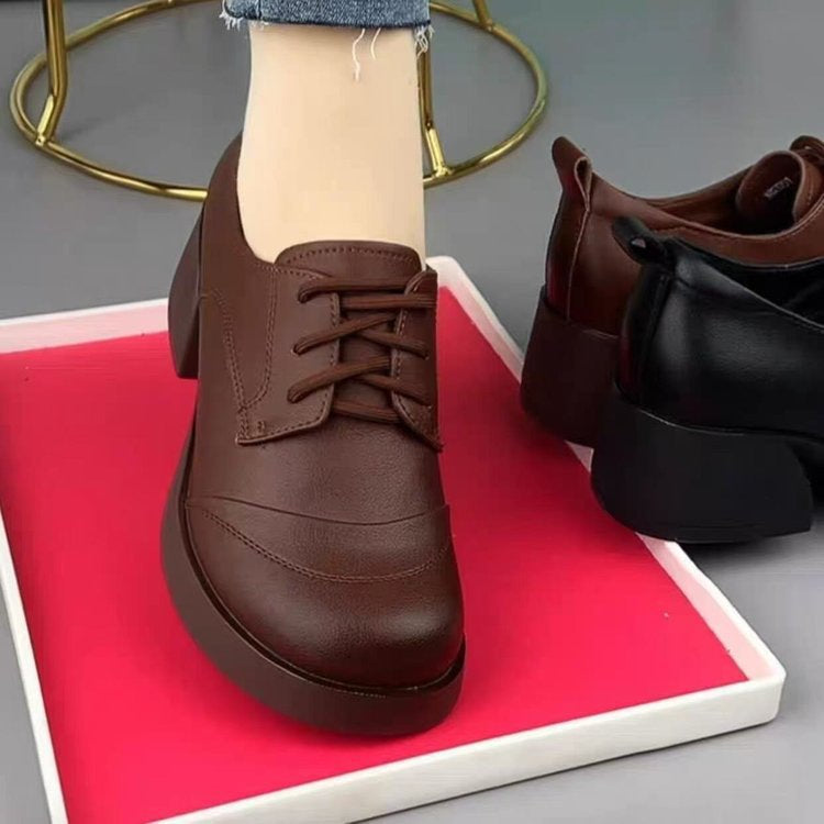 Zapatos de cuero estilo británico (cuero auténtico)