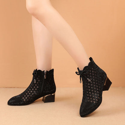 Botas de verano de malla calada