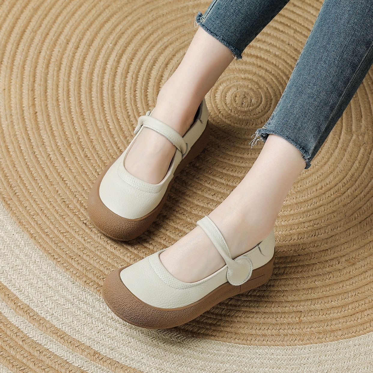 2026 Nuevos zapatos piel vacuno primera capa.