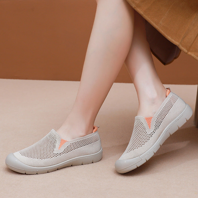 Mocasines casuales de malla