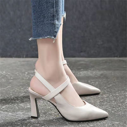 Zapatos de tacón de aguja con punta afilada para mujer