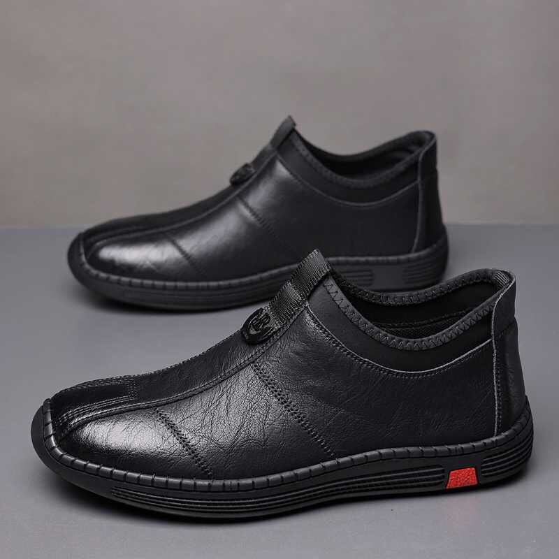 Zapatos de cuero de negocios para hombre de otoño e invierno