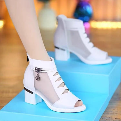 Botas nuevas de malla (tacón alto)