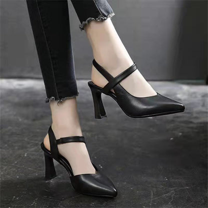 Zapatos de tacón de aguja con punta afilada para mujer