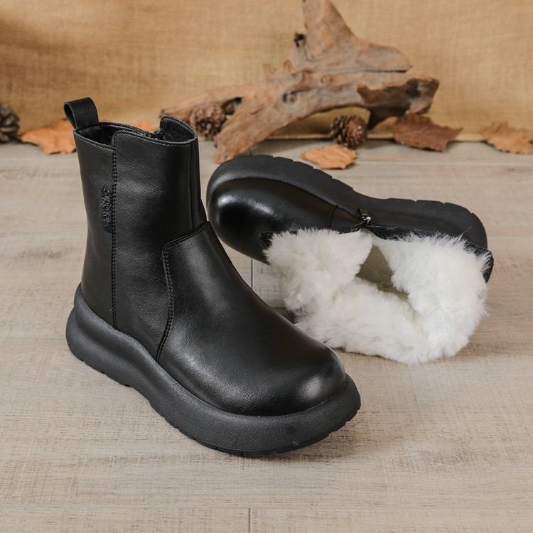 Botas Martin cálidas de terciopelo de invierno (cuero)