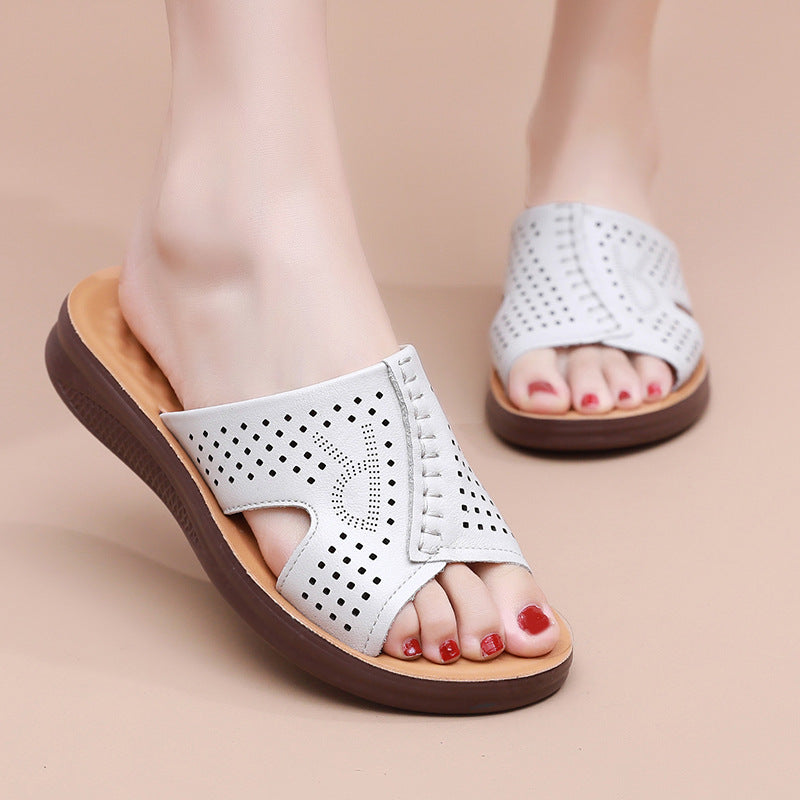 Pantuflas de cuero para mamá