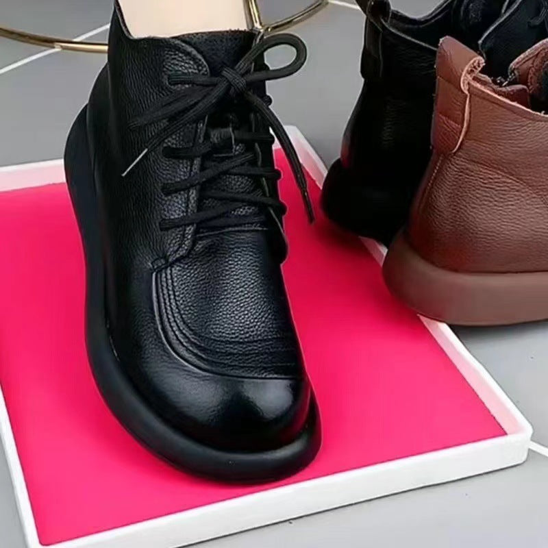 2025 botas cortas de cuero nuevas