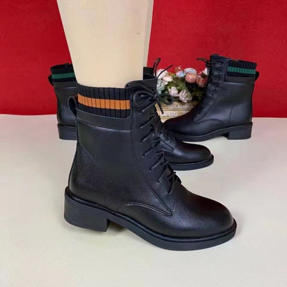 Botas de cuero de suela blanda