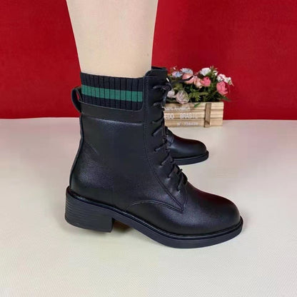 Botas de cuero de suela blanda