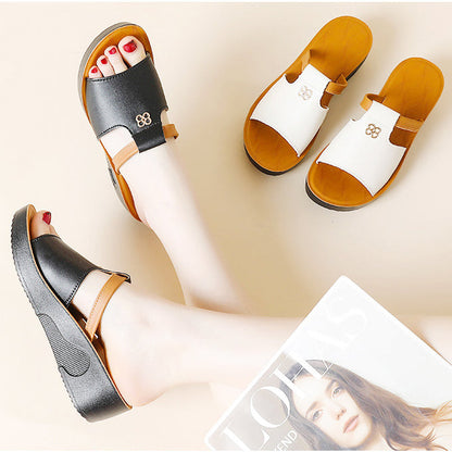 Sandalias de cuña con diseño hueco para mujer
