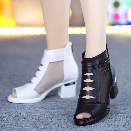 Botas nuevas de malla (tacón alto)