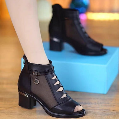 Botas nuevas de malla (tacón alto)