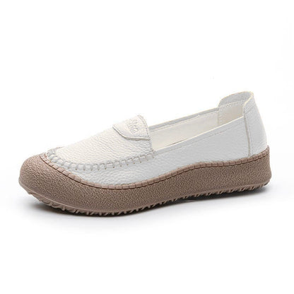 Zapatos de suela blanda fabricados en 100% cuero genuino de vaca, suaves y cómodos