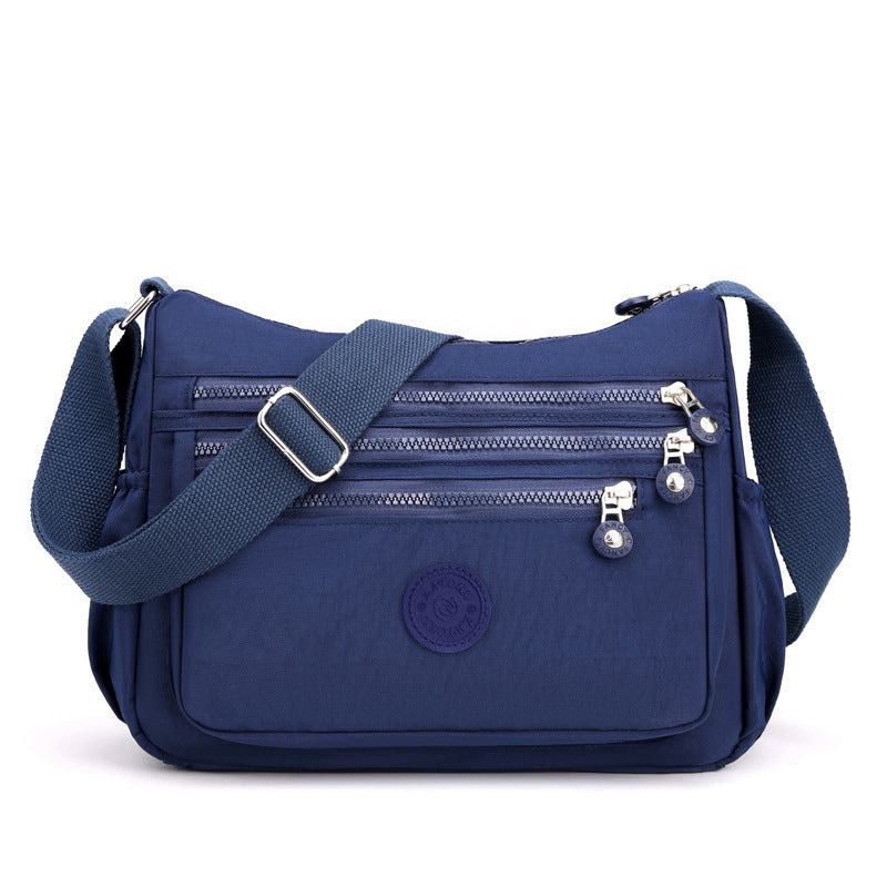 Bolso bandolera de gran capacidad para mujer, tela de nailon, bolso ligero y casual